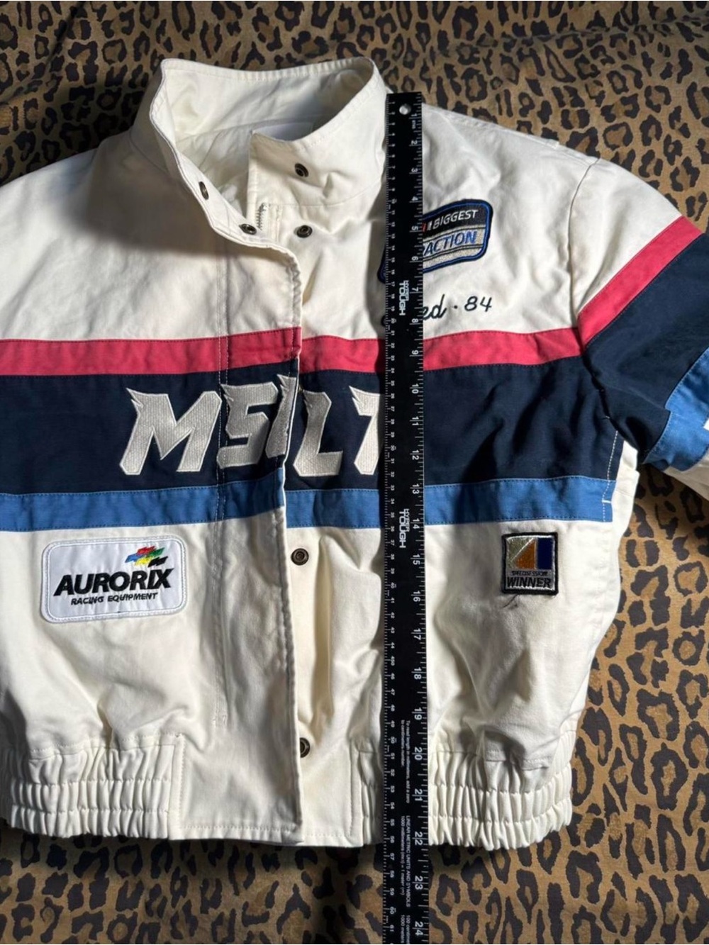MANGO Selection Racing-Inspired Cotton Moto Jacket - Picture 6 of 8